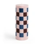 HAY - Column Candle L, light pink / bordeaux / dark blue