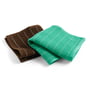 Hay - Canteen dishcloths, chocolate / emerald pinstripe (set of 2)