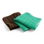 HAY - Canteen dishcloths, chocolate / emerald pinstripe (set of 2)