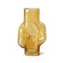 HKliving - Gleam Glass vase high, amber