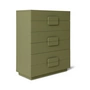 HKliving - Spacious Chest of drawers, W 80 x H 98 cm, army green