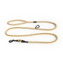 HAY - Dogs Dog lead, braided, adjustable, off-white / ochre