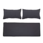 Bloomingville - Pavone & Mundo cushion, 154 x 57 cm, black (set of 3)