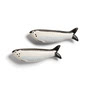 & klevering - Salt and pepper shaker, sardine, black / white