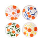 & klevering - Orange plate, twig, Ø 22 cm, multicolored (set of 4)