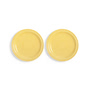 & klevering - Mochi Plate, Ø 22.5 cm, yellow (set of 2)