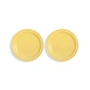 & klevering - Mochi Plate, Ø 22.5 cm, yellow (set of 2)