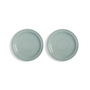 & klevering - Mochi Plate, Ø 22.5 cm, light blue (set of 2)