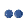 & klevering - Mochi Plate, Ø 17.5 cm, blue (set of 2)