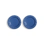 & klevering - Mochi Plate, Ø 17.5 cm, blue (set of 2)