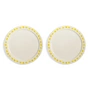 & klevering - Folk Plate, Ø 27.5 cm, yellow (set of 2)