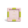 & klevering - Rift Picture frame, 13 x 13 cm, pink / green