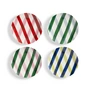 & klevering - Bliss plate, Ø 20.5 cm, multicolored (set of 4)