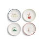 & klevering - Bliss plate, Ø 12.5 cm, multicolored (set of 4)