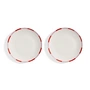 & klevering - Bliss plate, Ø 27 cm, pink / red (set of 2)