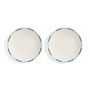 & klevering - Bliss plate, Ø 27 cm, green (set of 2)