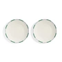 & klevering - Bliss plate, Ø 27 cm, green (set of 2)