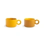 & klevering - Chiquito Mug, 0.2 l, ochre (set of 2)