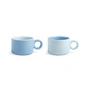 & klevering - Chiquito Mug, 0.2 l, light blue (set of 2)
