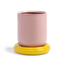 & klevering - Churros Flower pot, Ø 19.5 x 21 cm, blush / yellow