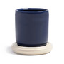 & klevering - Churros Flower pot, Ø 24.5 x 25 cm, blue / white