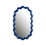 & klevering - Zigzag wall mirror, 24 x 40 cm, blue