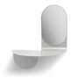 & klevering - Flip mirror, 53 x 63 cm, gray