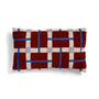 & klevering - Plano cushion 50 x 30 cm, red / blue