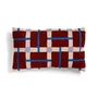 & klevering - Plano cushion 50 x 30 cm, red / blue