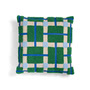 & klevering - Plano cushion 40 x 40 cm, blue / green