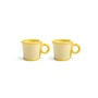 & klevering - Loop mug with handle 100 ml, yellow (set of 2)