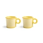 & klevering - Loop mug with handle 300 ml, yellow (set of 2)