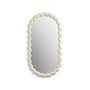 & klevering - Zigzag mirror 85 x 45 cm, off-white