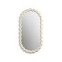 & klevering - Zigzag mirror 85 x 45 cm, off-white