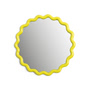 & klevering - Zigzag mirror Ø 35 cm, yellow
