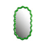& klevering - Zigzag mirror 50 x 28 cm, green