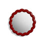 & klevering - Zigzag mirror Ø 40.5 cm, burgundy