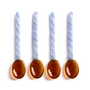 & klevering - Duet spoon, amber (set of 4)