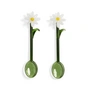 & klevering - Flora Spoon, white (set of 2)