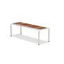 HOUE - AVANTI garden bench, medium, ash / muted white