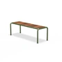 HOUE - AVANTI garden bench, medium, ash / olive green