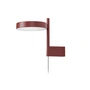 Wästberg - W242 Pastille alu LED wall light br1, oxide red RAL 3009