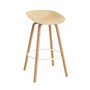 Normann Copenhagen - Mat bar stool 75 cm, hemp / cream