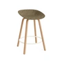 Normann Copenhagen - Mat bar stool 65 cm, seaweed / cream