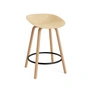 Normann Copenhagen - Mat bar stool 65 cm, hemp / black