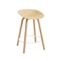 Normann Copenhagen - Mat bar stool 65 cm, hemp / cream