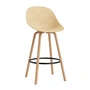 Normann Copenhagen - Mat bar stool 75 cm, hemp / black