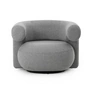 Normann Copenhagen - Burra outdoor lounge chair with swivel function, wolf (Wander J617)