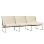 Ferm Living - Desert Outdoor 3-seater sofa, cashmere / off-white (Pure Bouclé)