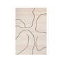 Ferm Living - Gesso jute rug, 170 x 240 cm, off-white / dark fig